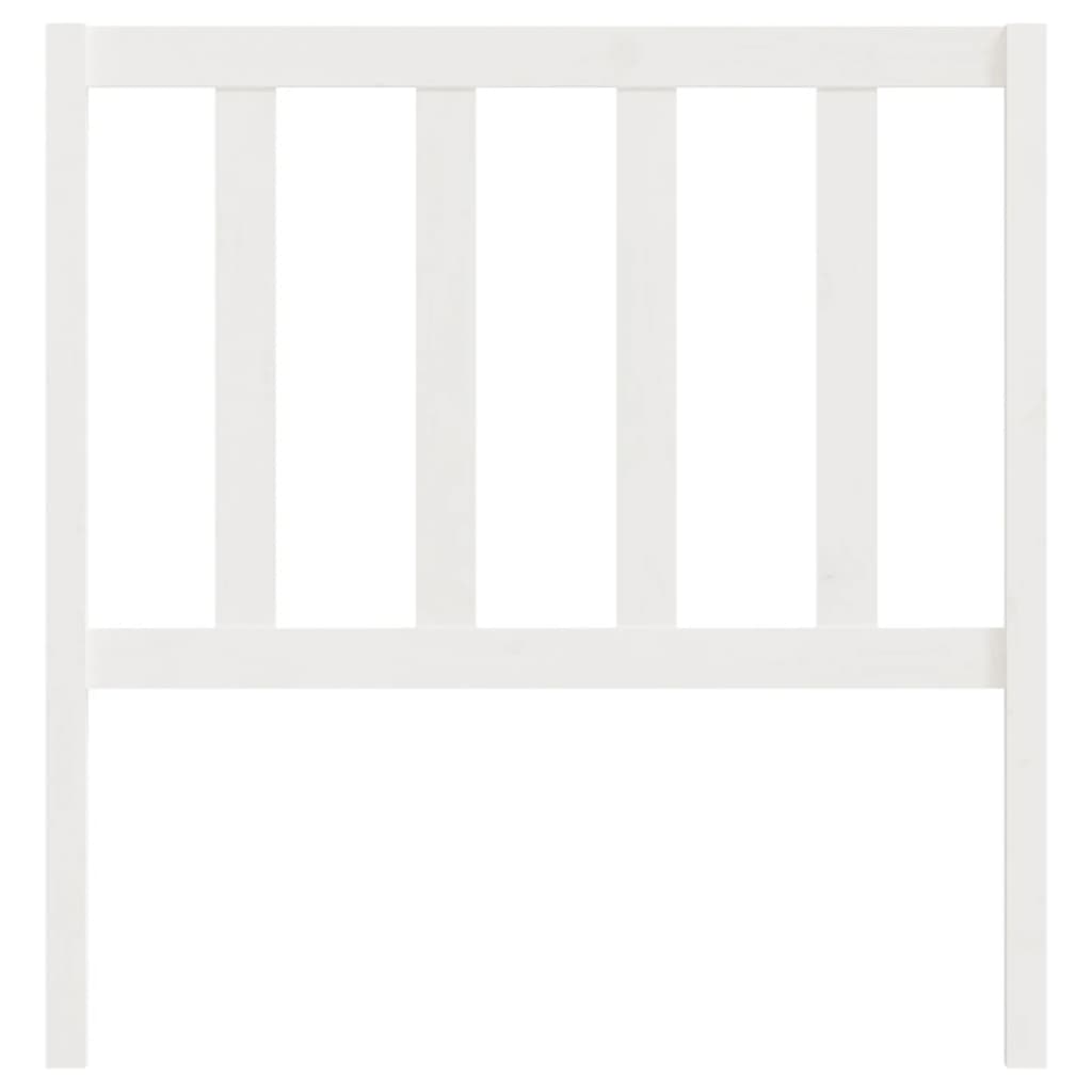 Tête de lit Blanc 106x4x100 cm Bois massif de pin - XIOS