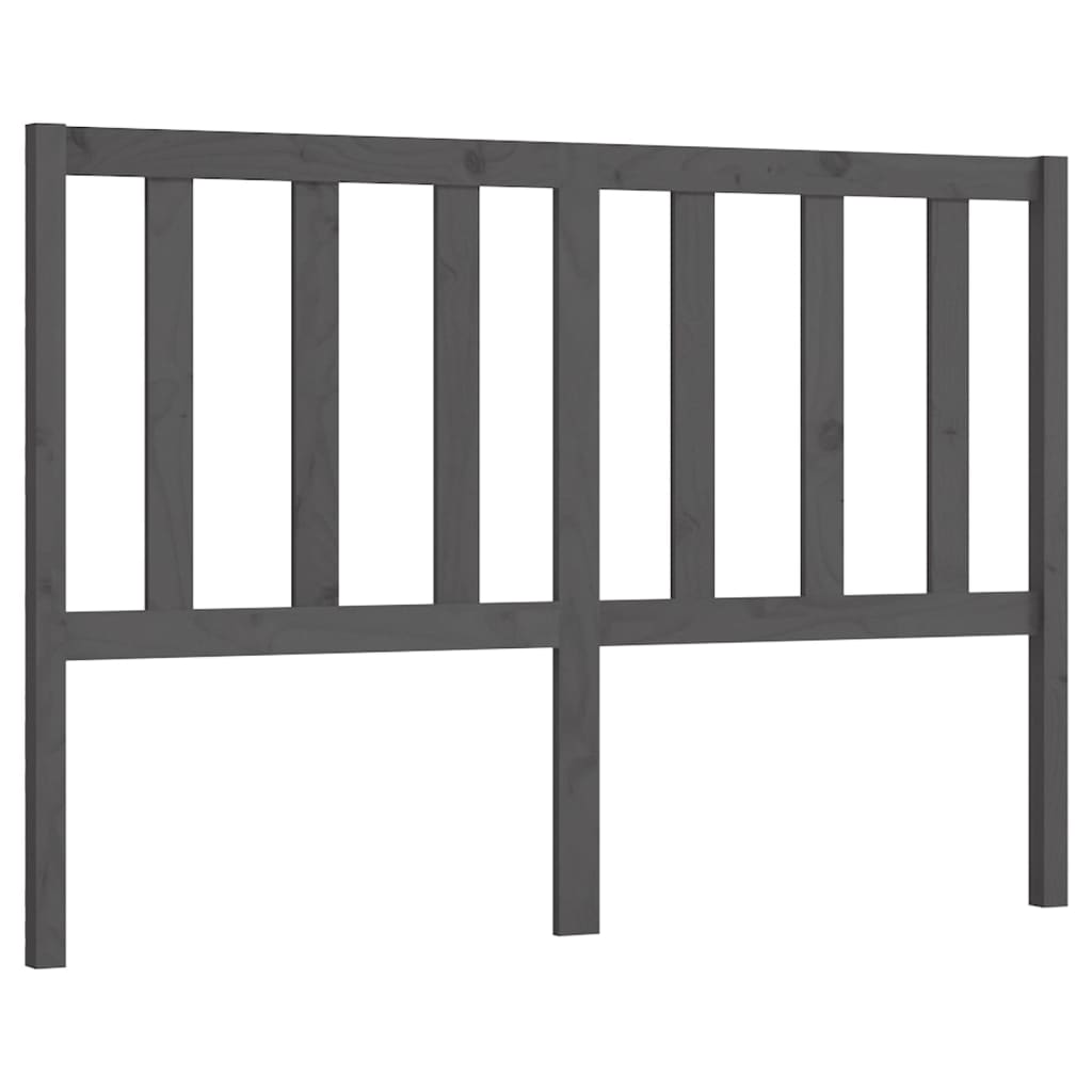 Tête de lit Gris 126x4x100 cm Bois massif de pin - XIOS