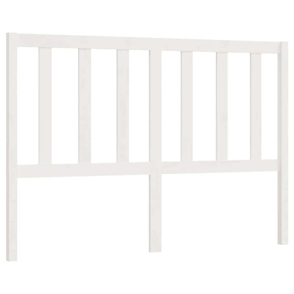 Tête de lit Blanc 146x4x100 cm Bois massif de pin - XIOS