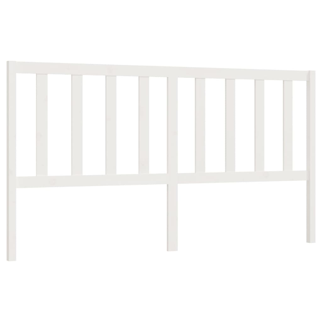 Tête de lit Blanc 206x4x100 cm Bois massif de pin - XIOS