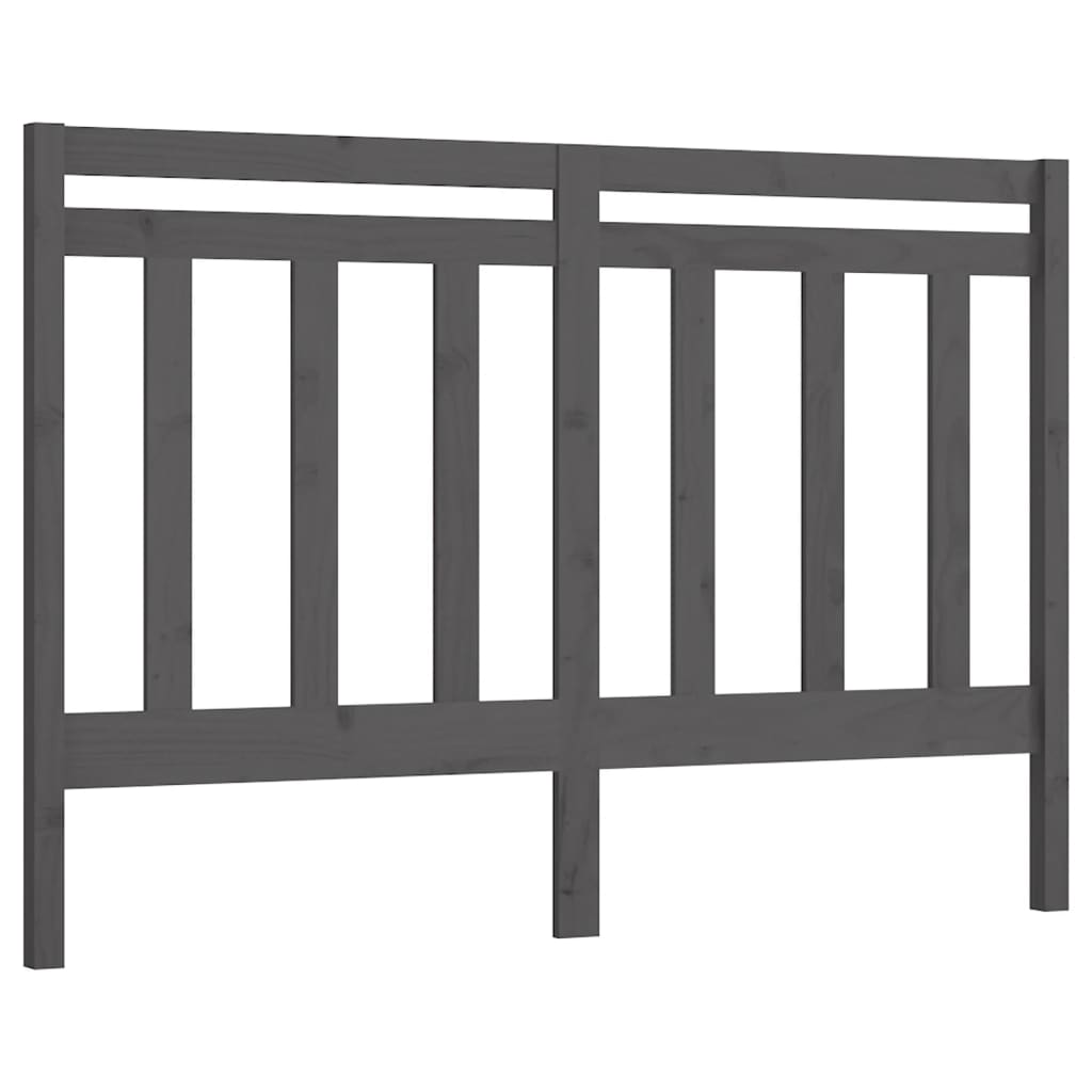 Tête de lit Gris 126x4x100 cm Bois massif de pin - XIOS