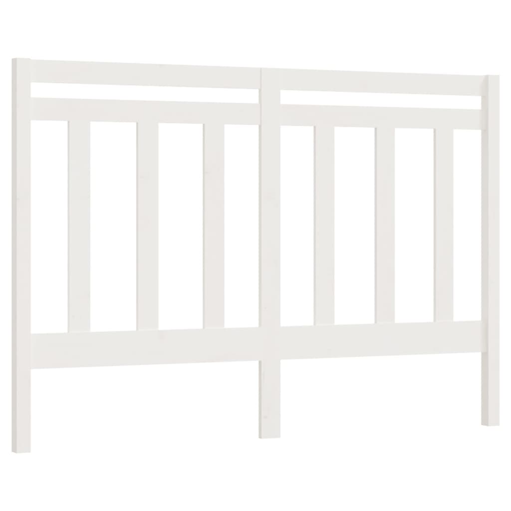 Tête de lit Blanc 156x4x100 cm Bois massif de pin - XIOS