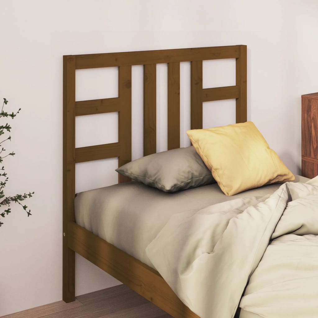 Tête de lit Marron miel 96x4x100 cm Bois massif de pin - XIOS