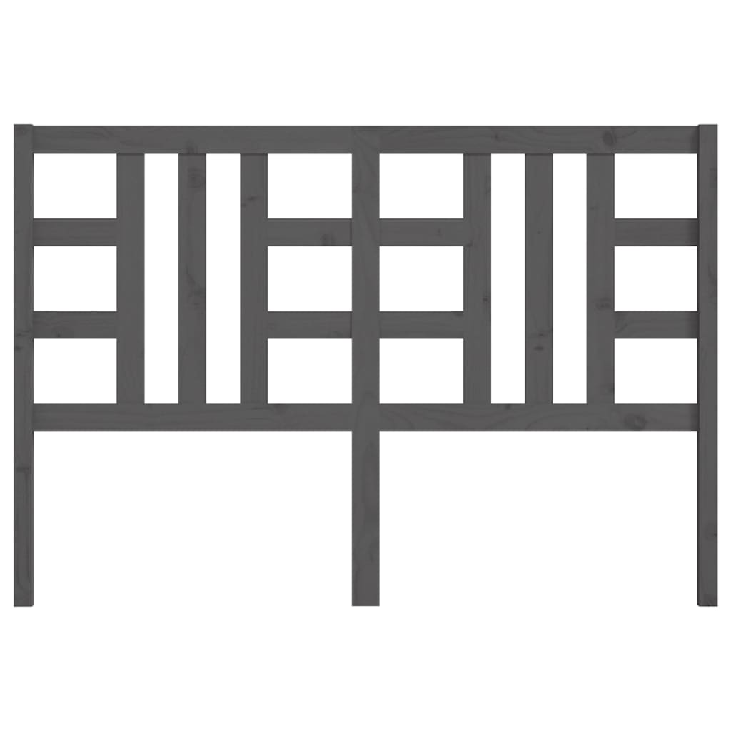 Tête de lit Gris 126x4x100 cm Bois massif de pin - XIOS