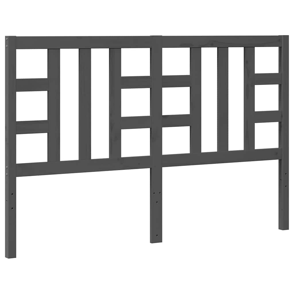 Tête de lit Gris 146x4x100 cm Bois massif de pin - XIOS