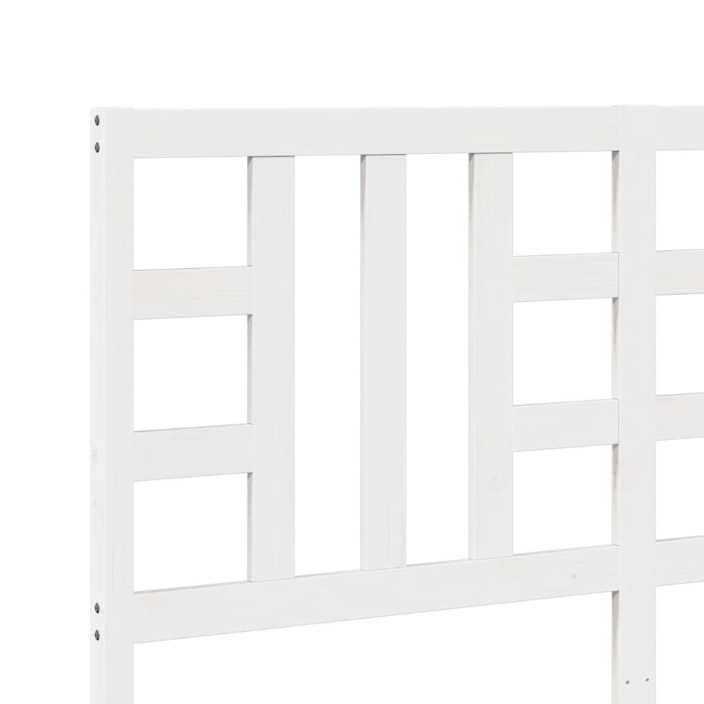 Tête de lit Blanc 156x4x100 cm Bois massif de pin - XIOS
