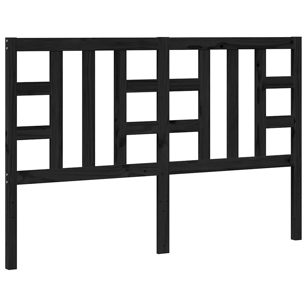 Tête de lit Noir 166x4x100 cm Bois massif de pin - XIOS