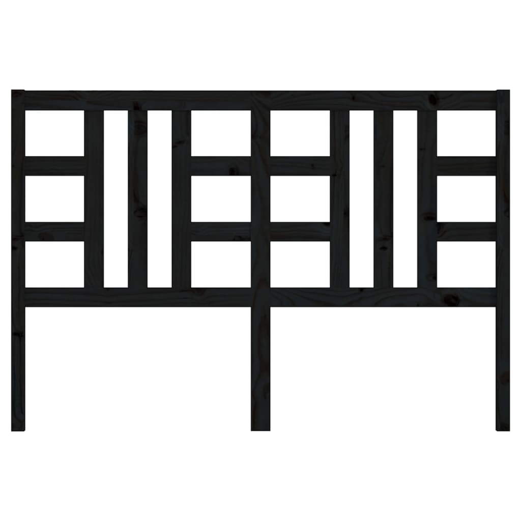 Tête de lit Noir 166x4x100 cm Bois massif de pin - XIOS