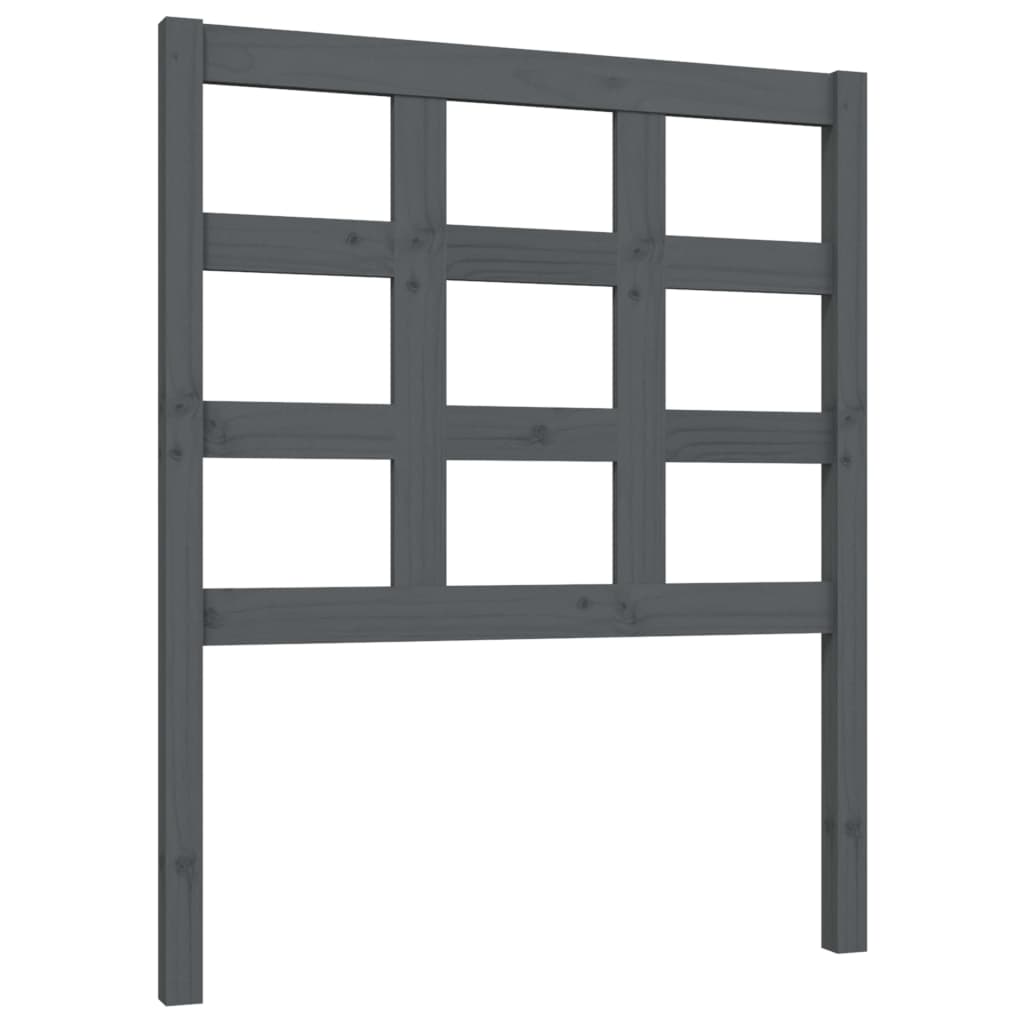 Tête de lit Gris 80,5x4x100 cm Bois massif de pin - XIOS