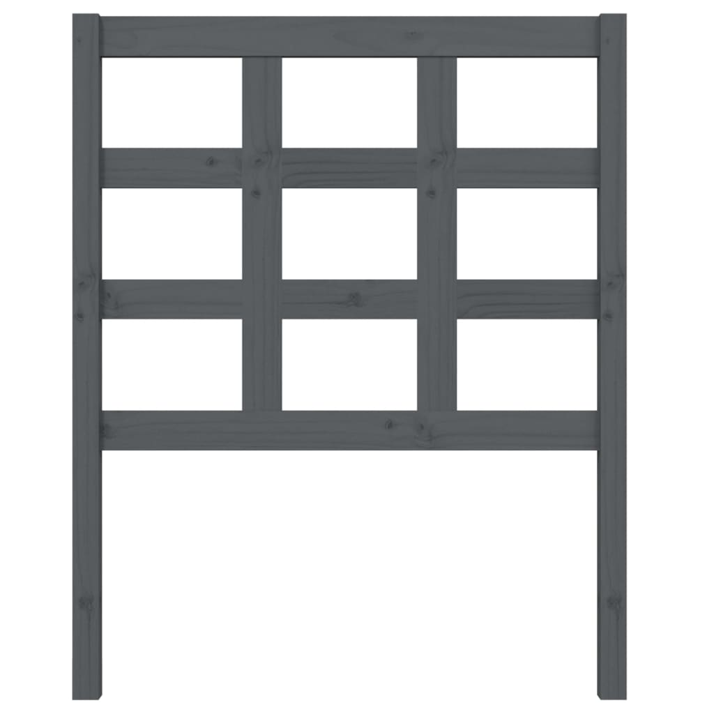 Tête de lit Gris 80,5x4x100 cm Bois massif de pin - XIOS