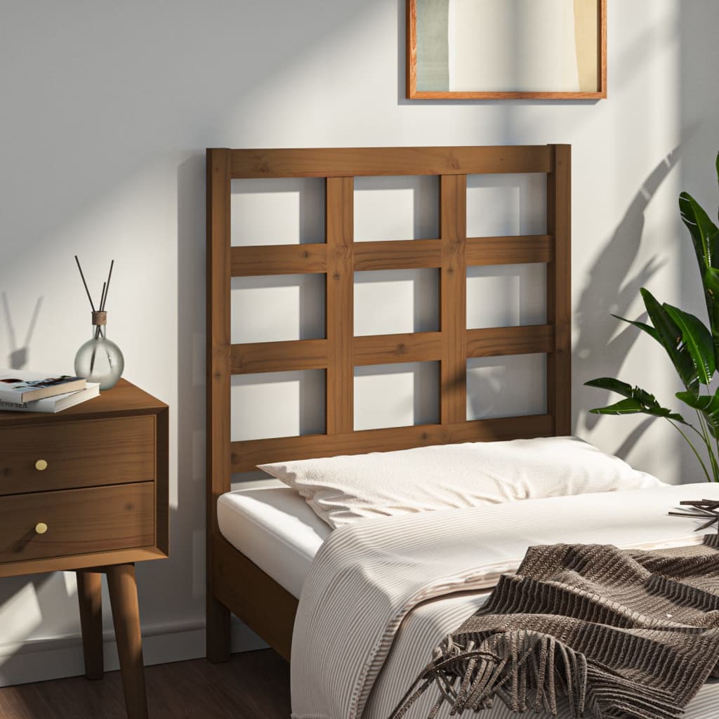 Tête de lit Marron miel 80,5x4x100 cm Bois massif de pin - XIOS