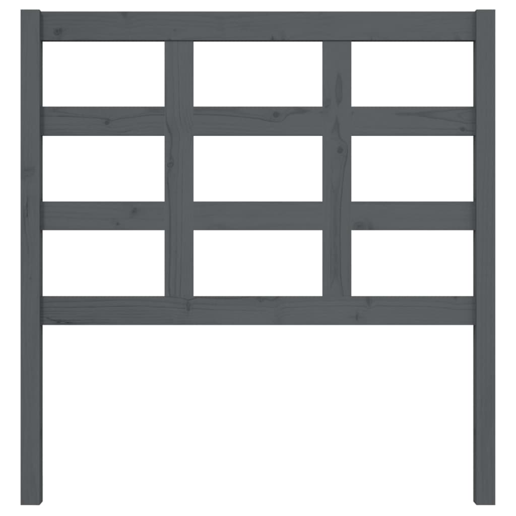 Tête de lit Gris 95,5x4x100 cm Bois massif de pin - XIOS