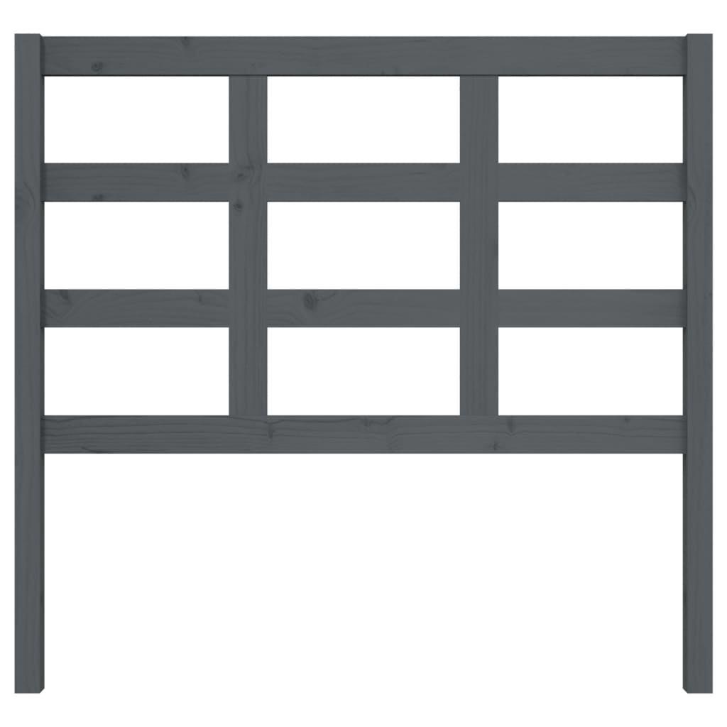 Tête de lit Gris 105,5x4x100 cm Bois massif de pin - XIOS