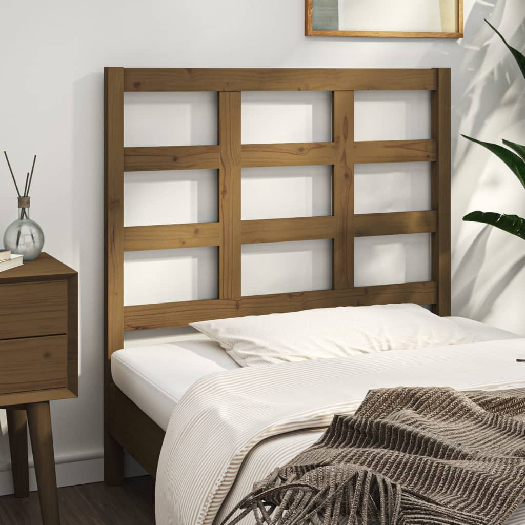 Tête de lit Marron miel 105,5x4x100 cm Bois massif de pin - XIOS