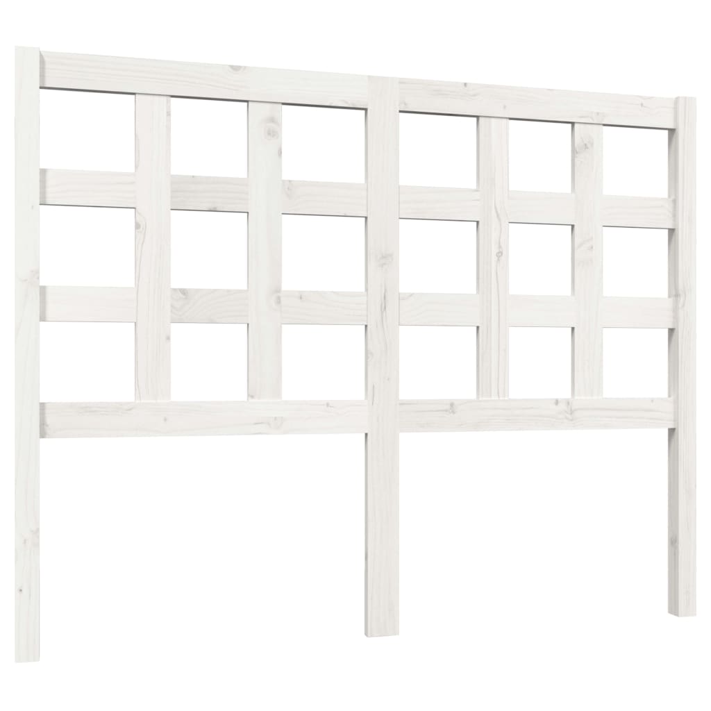Tête de lit Blanc 125,5x4x100 cm Bois massif de pin - XIOS