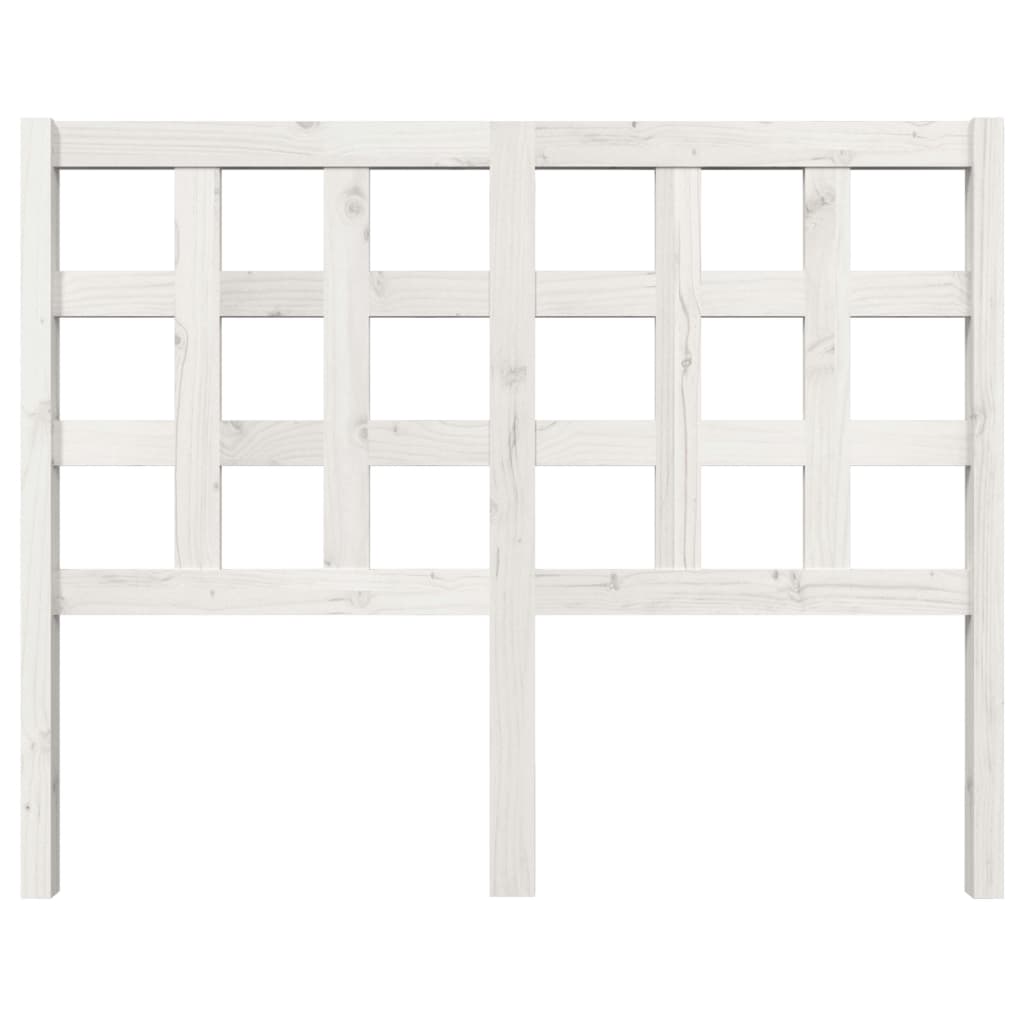 Tête de lit Blanc 125,5x4x100 cm Bois massif de pin - XIOS