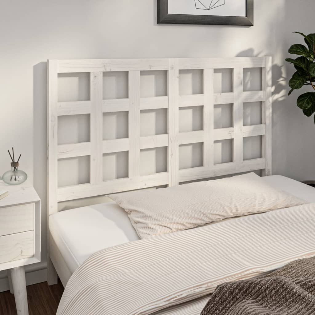 Tête de lit Blanc 125,5x4x100 cm Bois massif de pin - XIOS