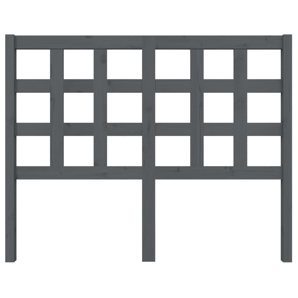 Tête de lit Gris 125,5x4x100 cm Bois massif de pin - XIOS