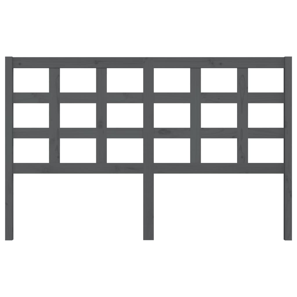 Tête de lit Gris 156x4x100 cm Bois massif de pin - XIOS