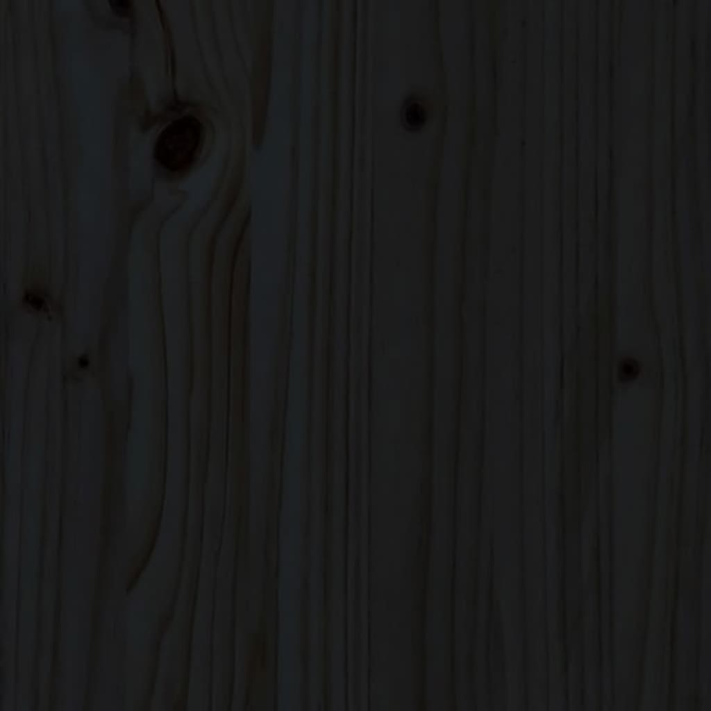Tête de lit Noir 95,5x4x100 cm Bois massif de pin - XIOS
