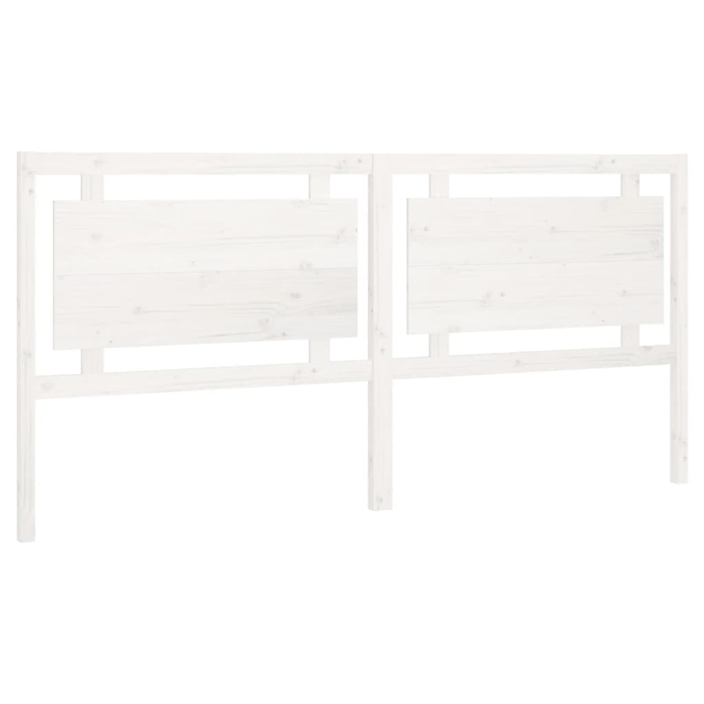 Tête de lit Blanc 205,5x4x100 cm Bois massif de pin - XIOS