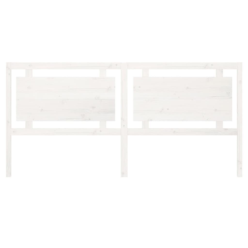 Tête de lit Blanc 205,5x4x100 cm Bois massif de pin - XIOS