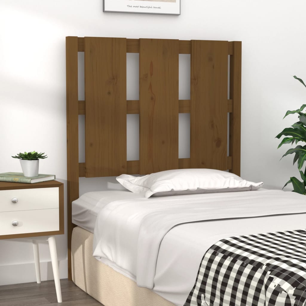 Tête de lit Marron miel 80,5x4x100 cm Bois massif de pin - XIOS