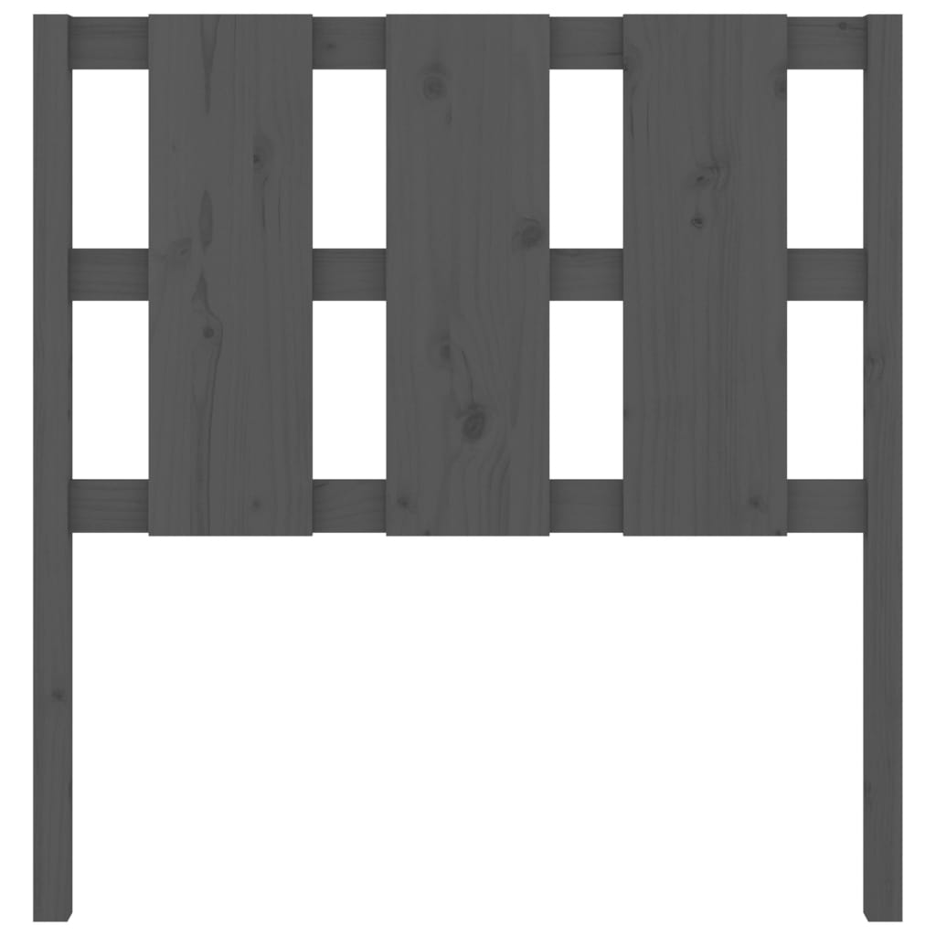 Tête de lit Gris 95,5x4x100 cm Bois massif de pin - XIOS