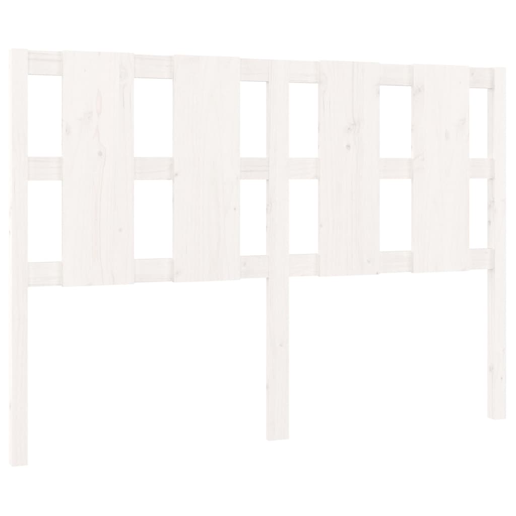 Tête de lit Blanc 125,5x4x100 cm Bois massif de pin - XIOS