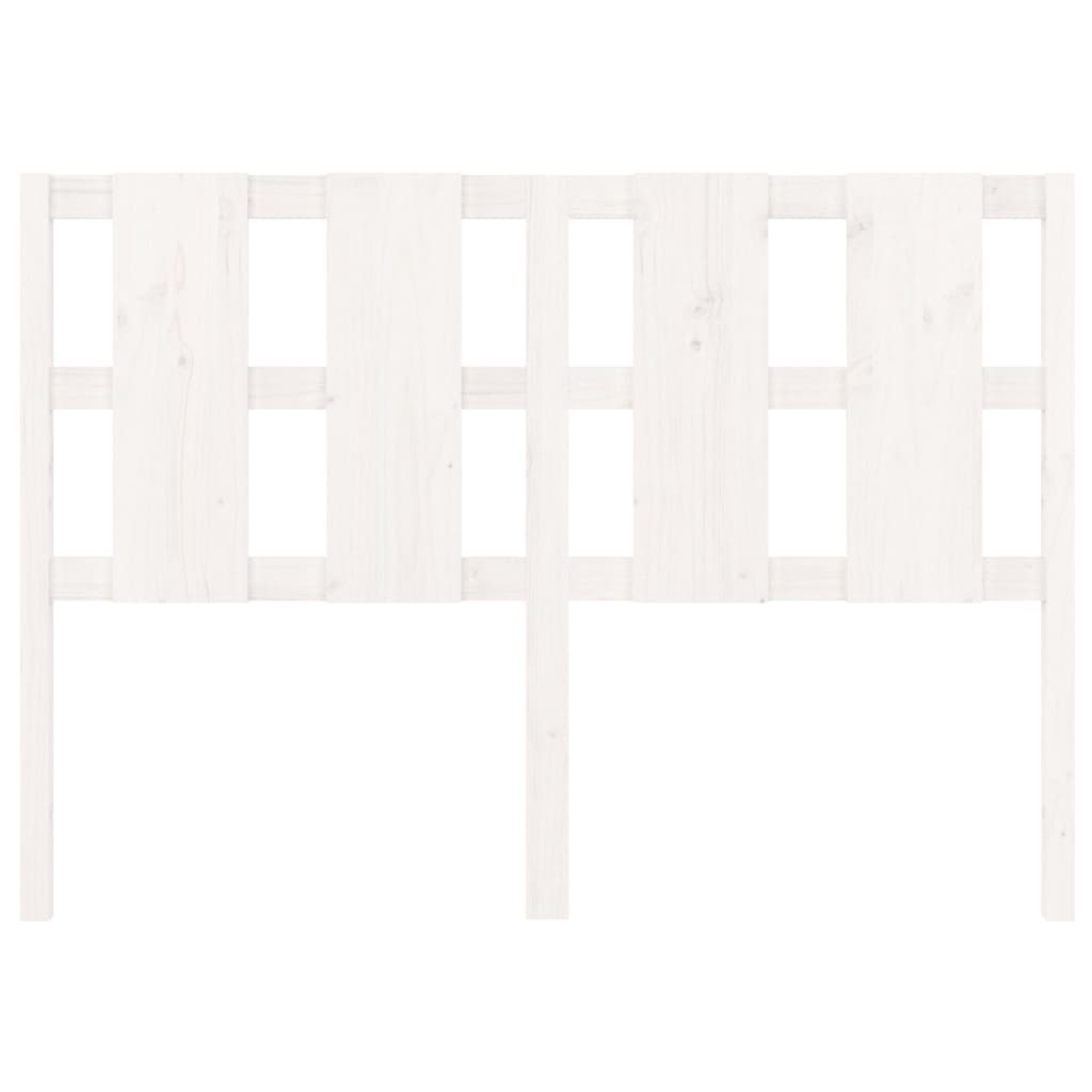 Tête de lit Blanc 125,5x4x100 cm Bois massif de pin - XIOS