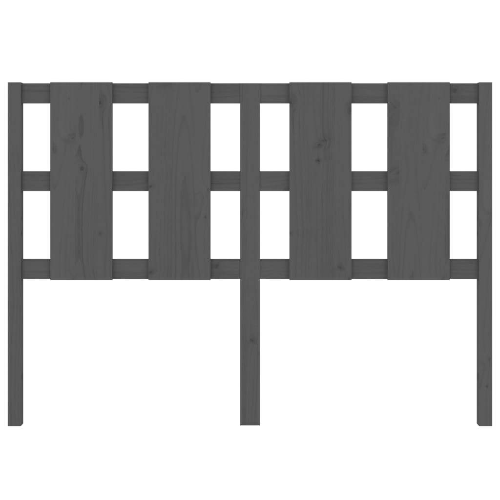 Tête de lit Gris 125,5x4x100 cm Bois massif de pin - XIOS