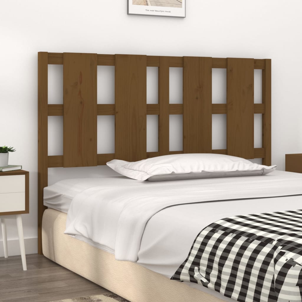 Tête de lit Marron miel 125,5x4x100 cm Bois massif de pin - XIOS