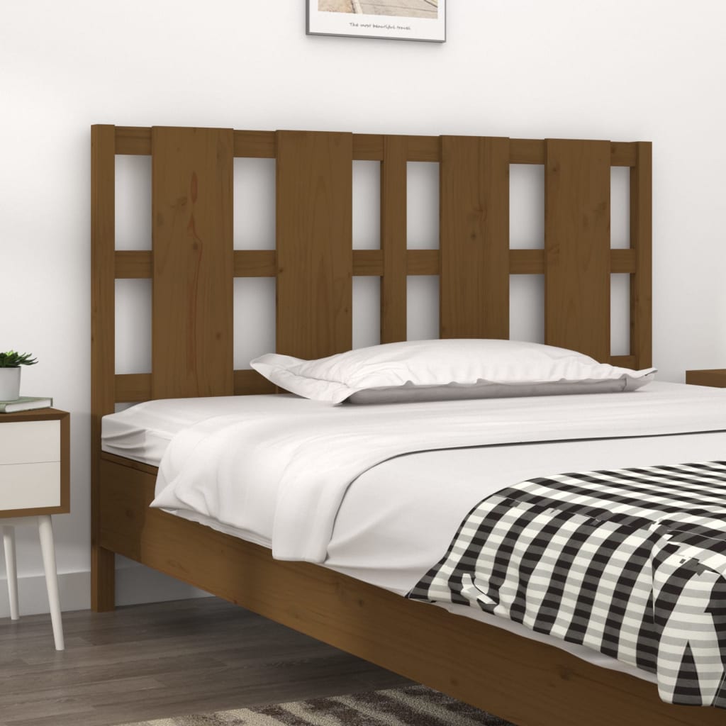 Tête de lit Marron miel 125,5x4x100 cm Bois massif de pin - XIOS
