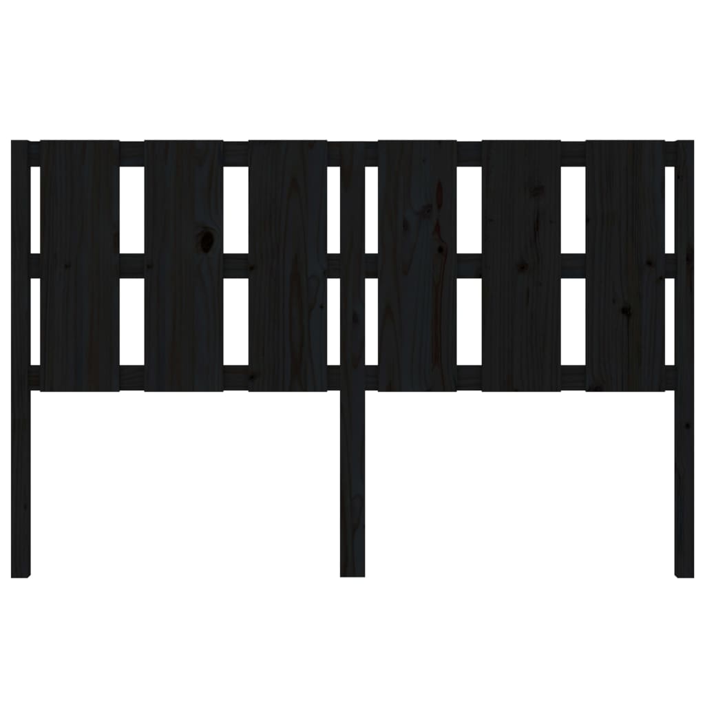 Tête de lit Noir 155,5x4x100 cm Bois massif de pin - XIOS