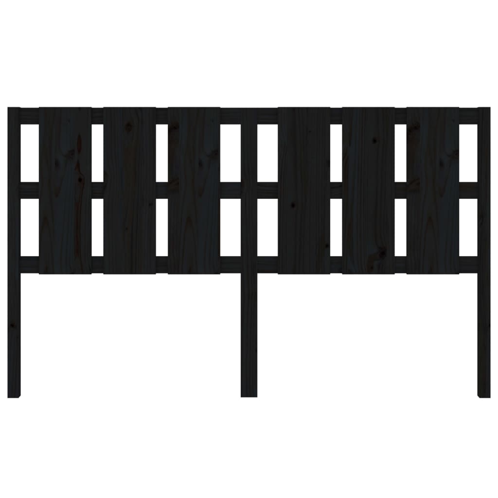 Tête de lit Noir 165,5x4x100 cm Bois massif de pin - XIOS