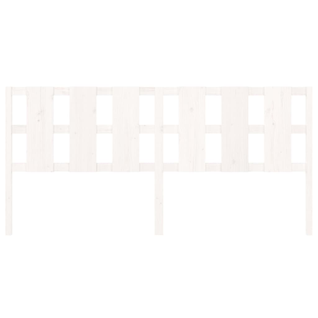 Tête de lit blanc 205,5x4x100 cm bois massif de pin - XIOS