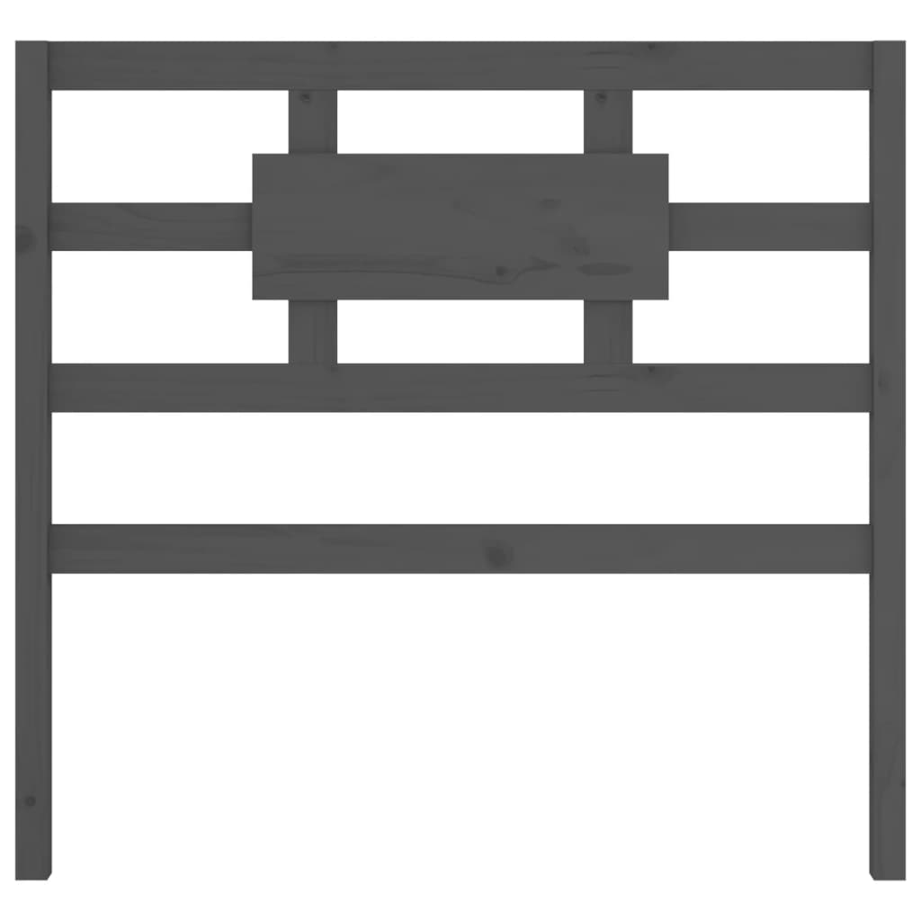Tête de lit Gris 80,5x4x100 cm Bois massif de pin - XIOS