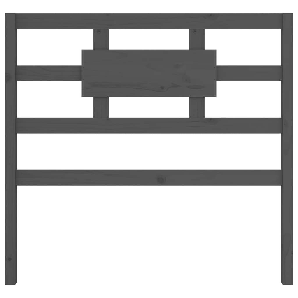 Tête de lit Gris 95,5x4x100 cm Bois massif de pin - XIOS
