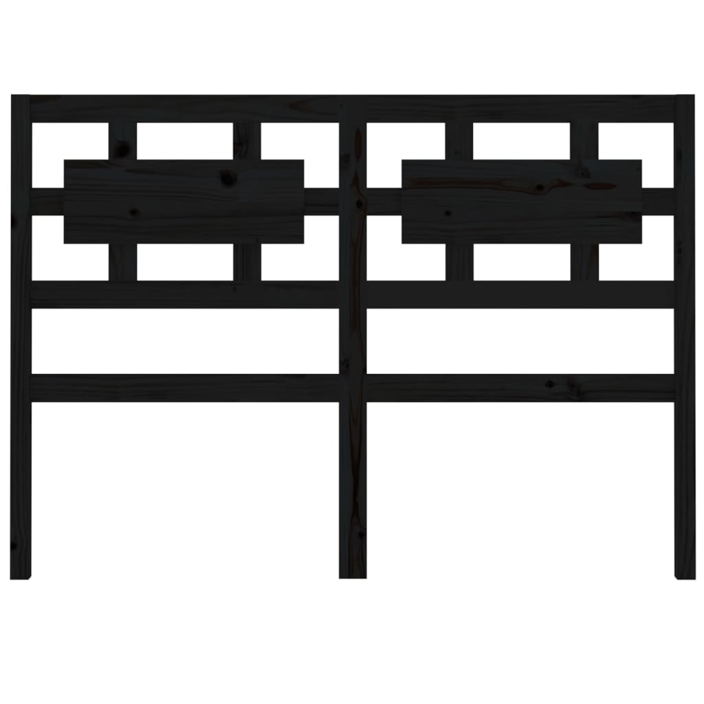 Tête de lit Noir 185,5x4x100 cm Bois massif de pin - XIOS