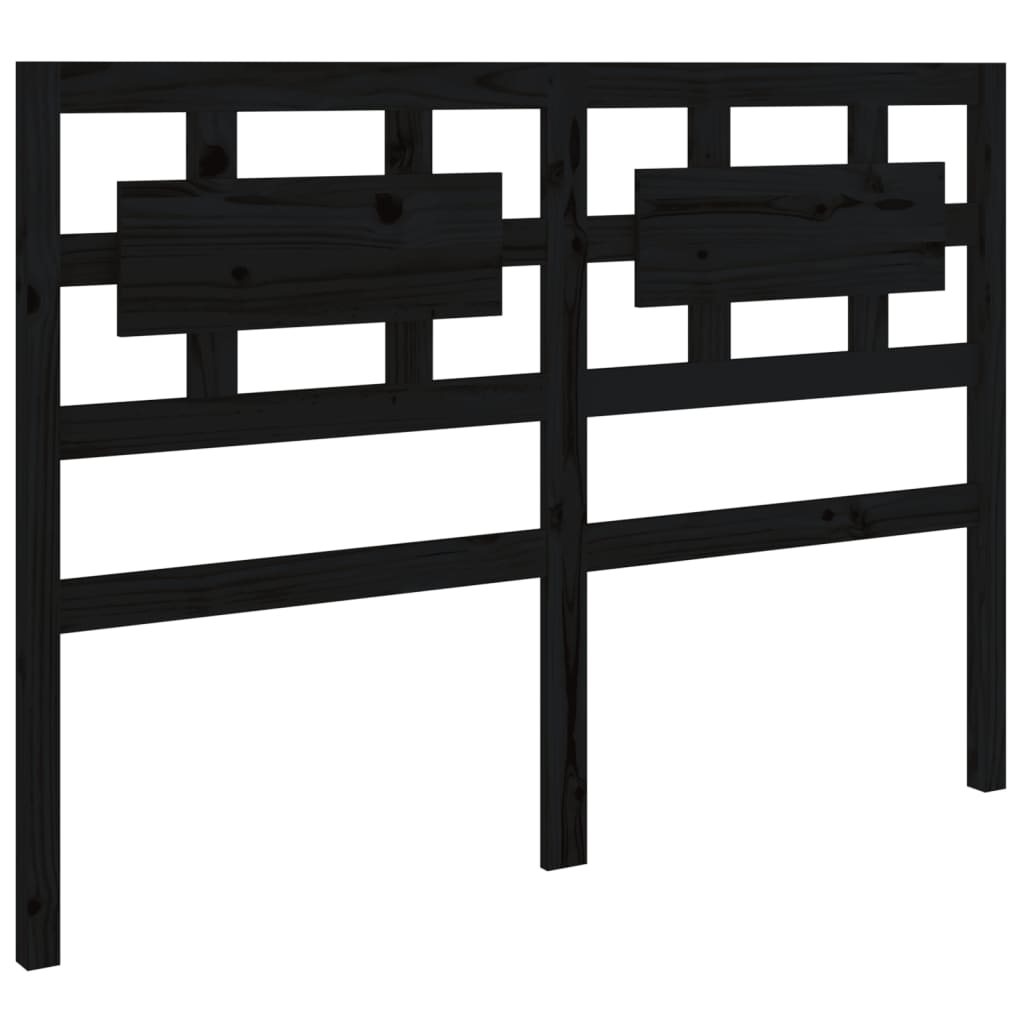 Tête de lit Noir 205,5x4x100 cm Bois massif de pin - XIOS