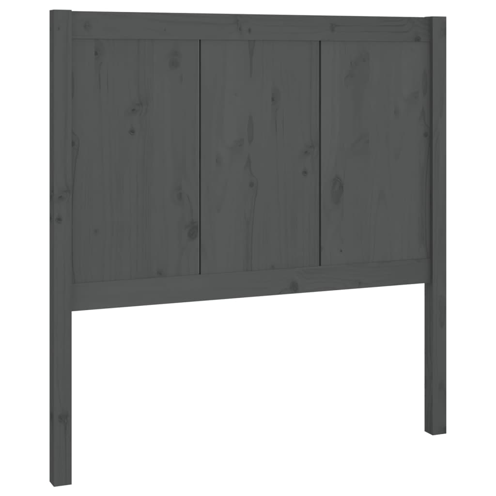 Tête de lit Gris 80,5x4x100 cm Bois massif de pin - XIOS