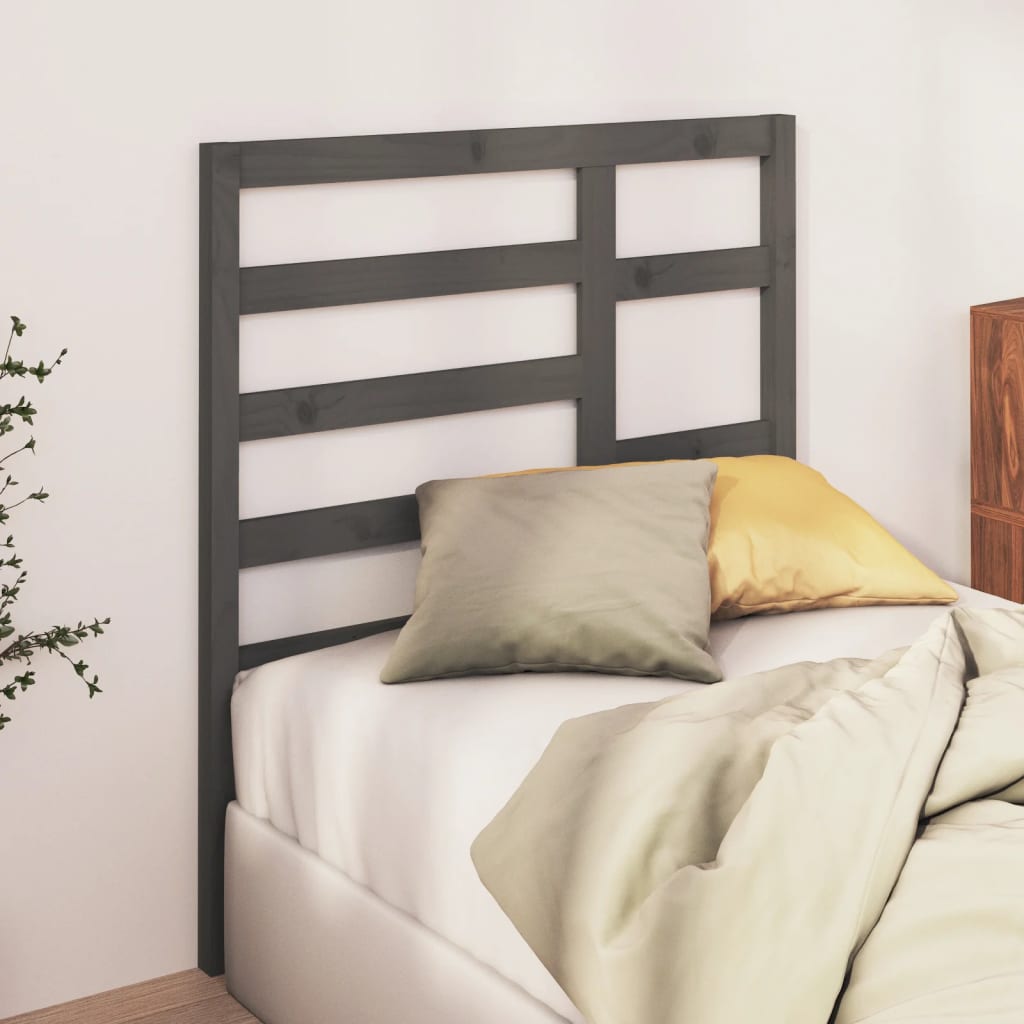 Tête de lit Gris 81x4x104 cm Bois massif de pin - XIOS
