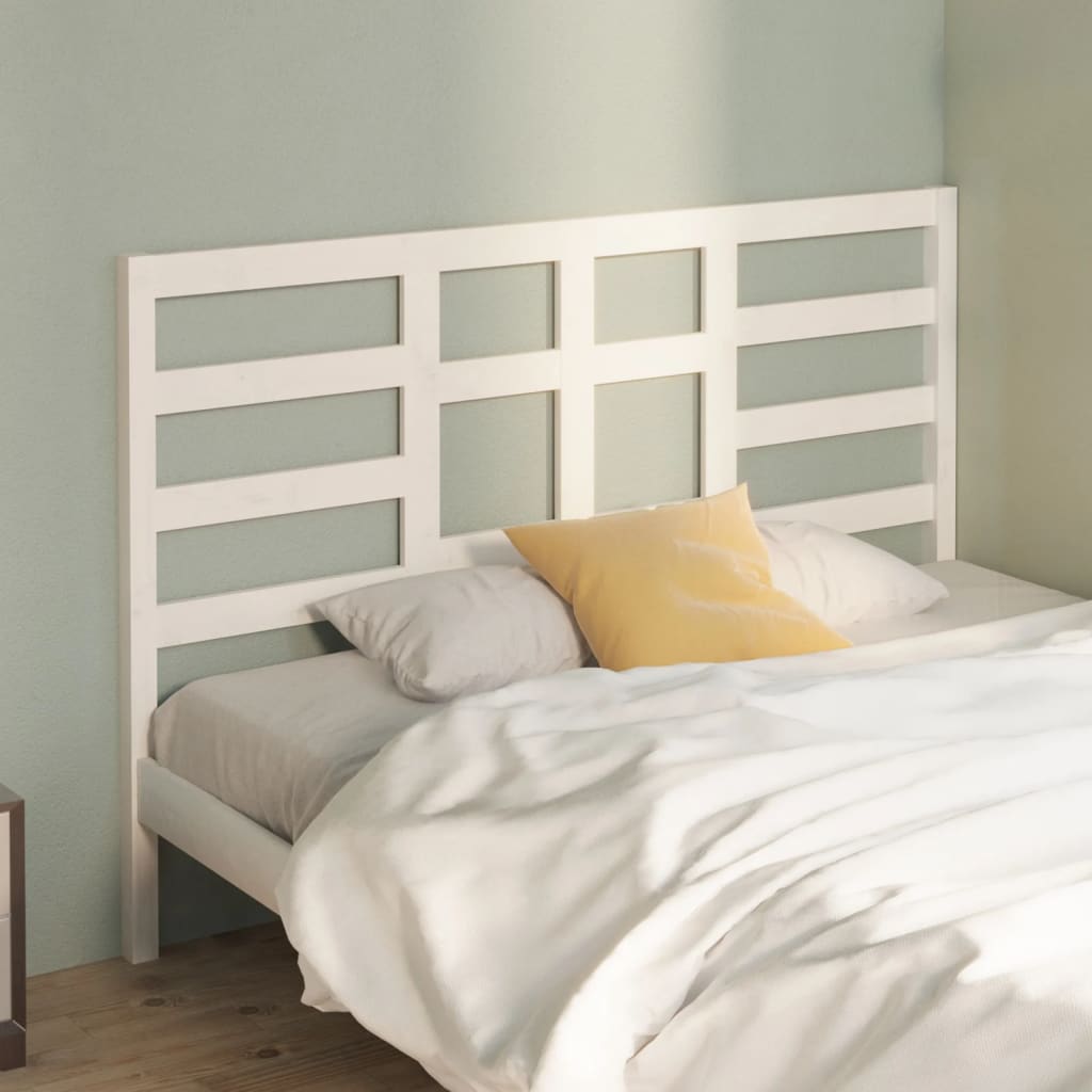 Tête de lit Blanc 126x4x104 cm Bois massif de pin - XIOS