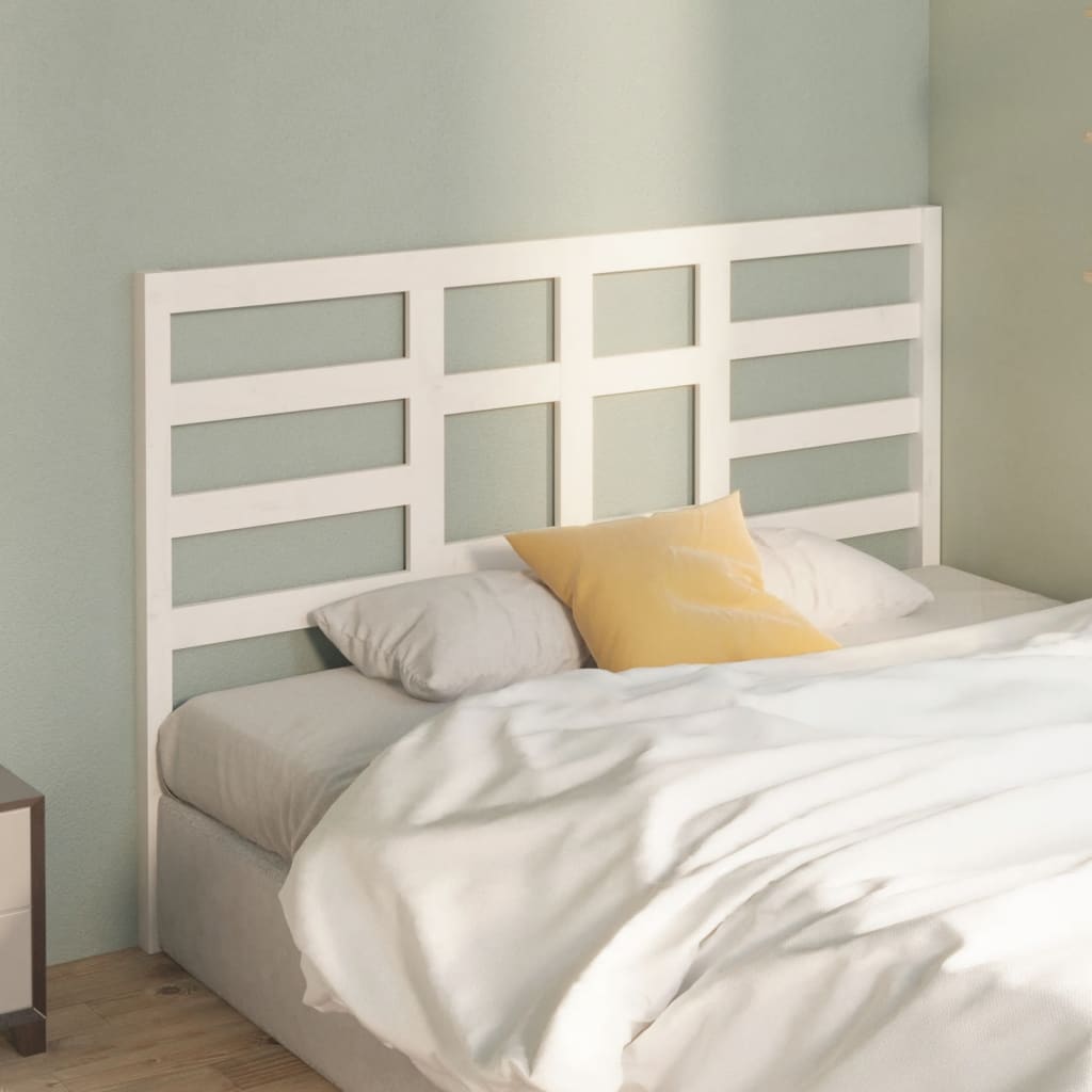 Tête de lit Blanc 146x4x104 cm Bois massif de pin - XIOS