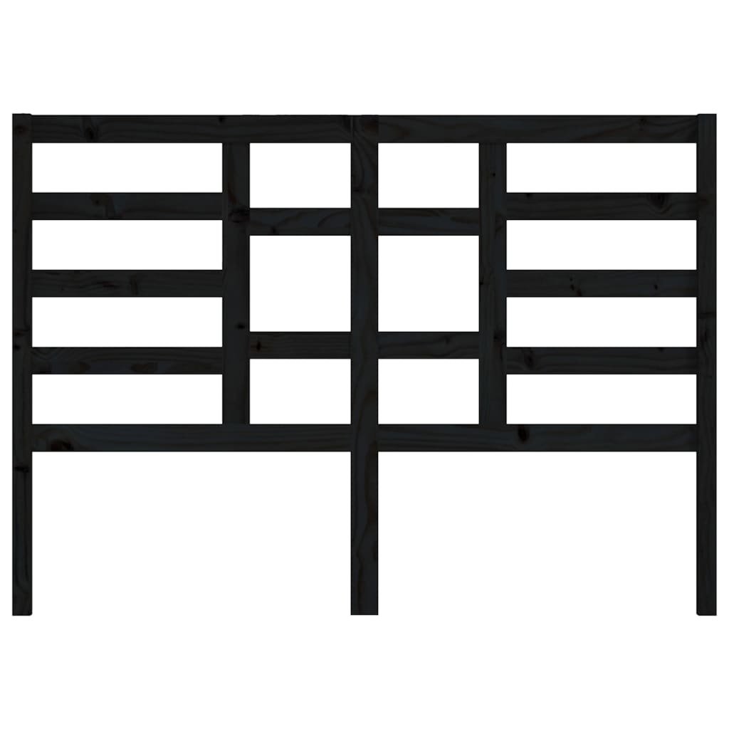 Tête de lit Noir 166x4x104 cm Bois massif de pin - XIOS