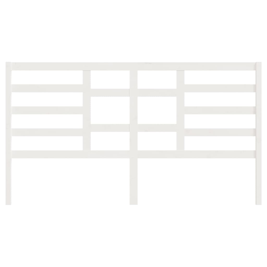 Tête de lit Blanc 186x4x104 cm Bois massif de pin - XIOS