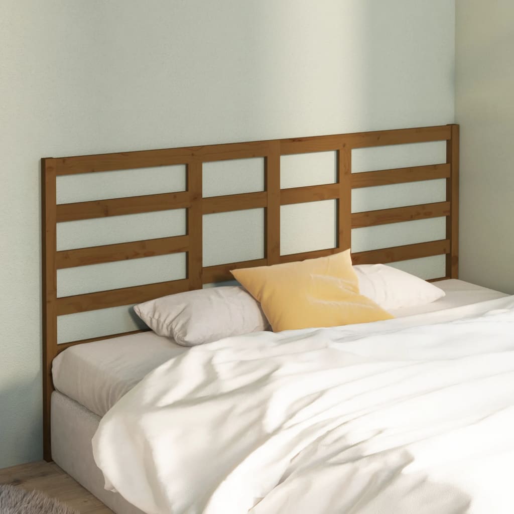 Tête de lit Marron miel 186x4x104 cm Bois massif de pin - XIOS