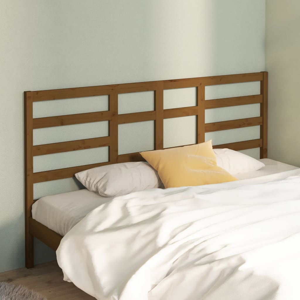 Tête de lit Marron miel 186x4x104 cm Bois massif de pin - XIOS