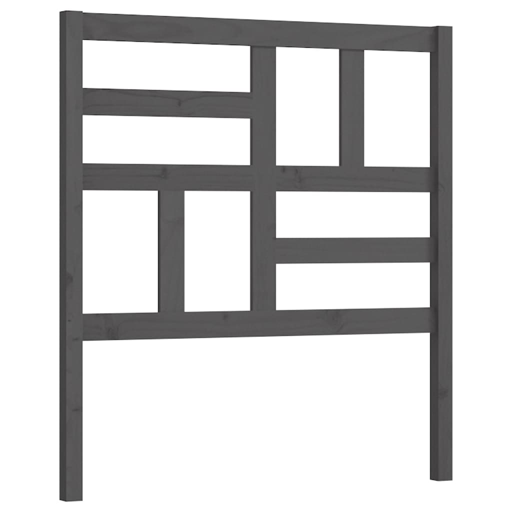 Tête de lit Gris 96x4x104 cm Bois massif de pin - XIOS