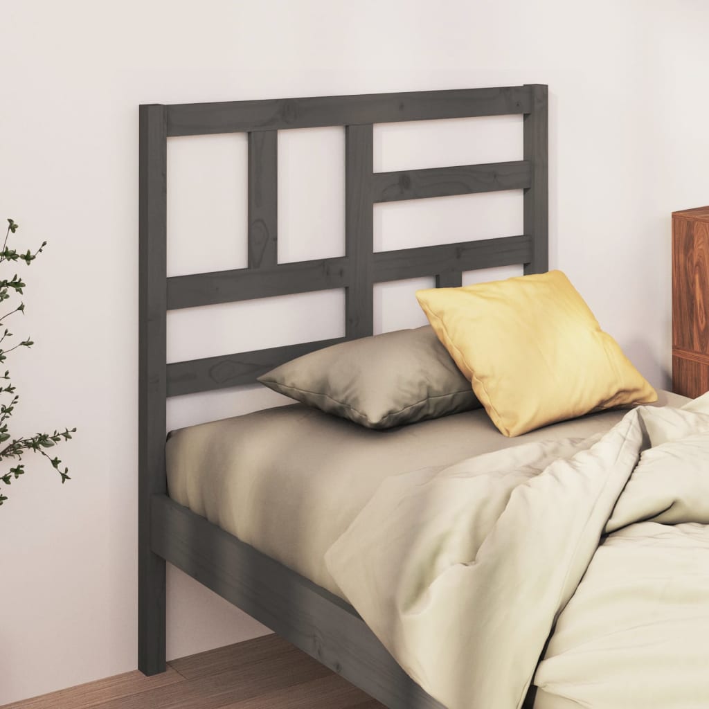 Tête de lit Gris 106x4x104 cm Bois massif de pin - XIOS